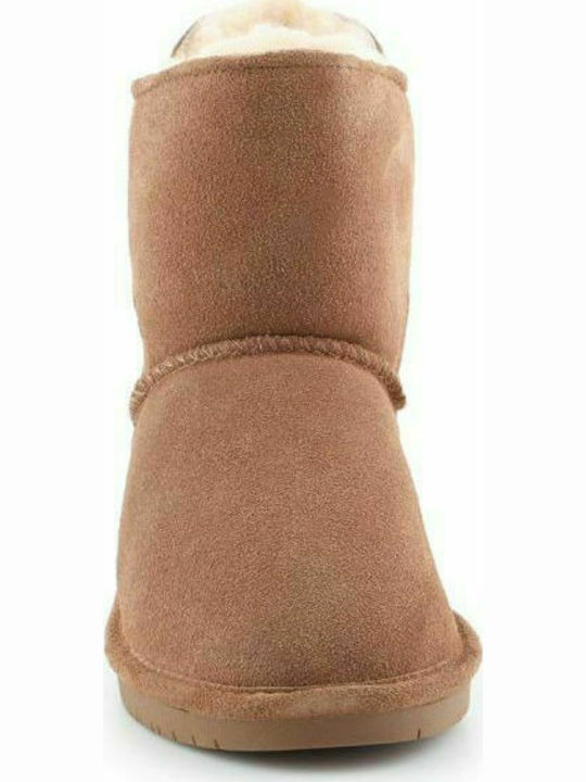 Bearpaw Δερμάτινα Παιδικά Μποτάκια Καφέ