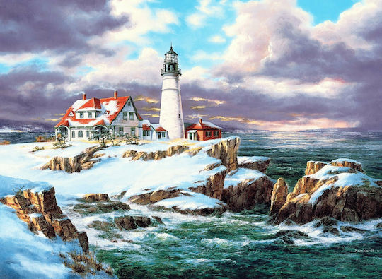 Παιδικό Puzzle Στο Χιονισμένο Φάρο του Πόρτλαντ 260pcs Anatolian