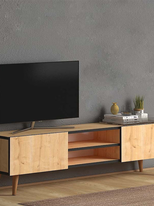 TV Stand Wooden Plane Oaks L150xW32xH46cm