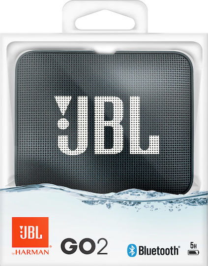 JBL Go 2 JBLGO2BLKAM Waterproof Bluetooth Speaker 3W with Battery Life up to 5 hours Midnight Black