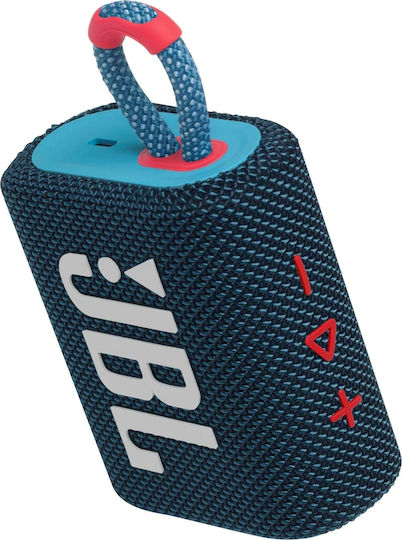 JBL Go 3 Waterproof Bluetooth Speaker 4.2W with Battery Life up to 5 hours Blue/Pink
