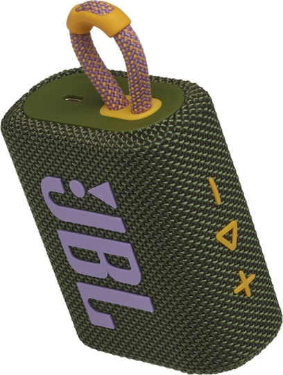 JBL Go 3 Водоустойчиво Bluetooth високоговорител 4.2W с живот на батерията до 5 часа Зелен