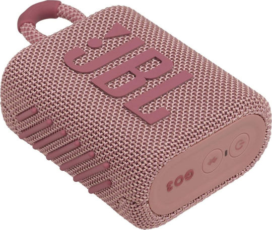 JBL Go 3 Waterproof Bluetooth Speaker 4.2W with Battery Life up to 5 hours Pink
