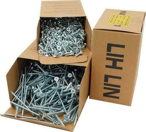 Lih Lin MDF Screw Phillips Galvanized with Diameter M4 and Length 18mm 1000pcs