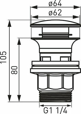 Ferro Valve Sink with Overflow Silver