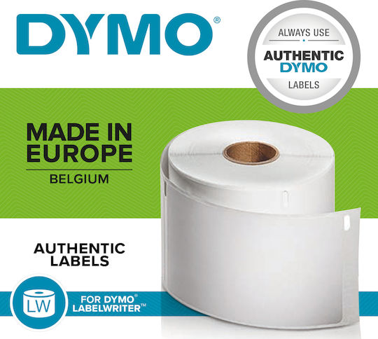Dymo 1000 Autocolante Autoadezive pe Rolă pentru Imprimantă de Etichete 57x32mm 6buc