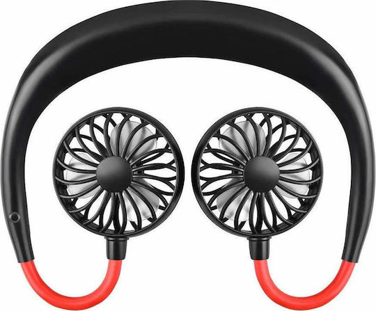 USB Rechargeable Neck Fan 500mAh 60W Black 9078 4165320013 4977