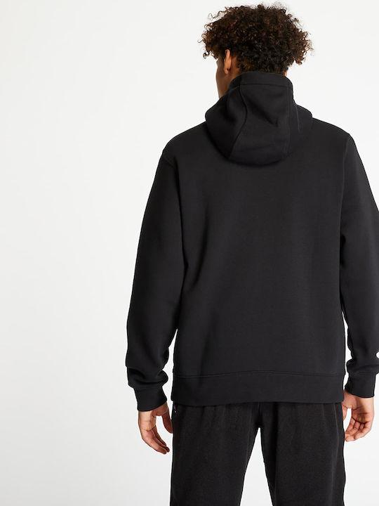 Club Cardigan with Hood Black