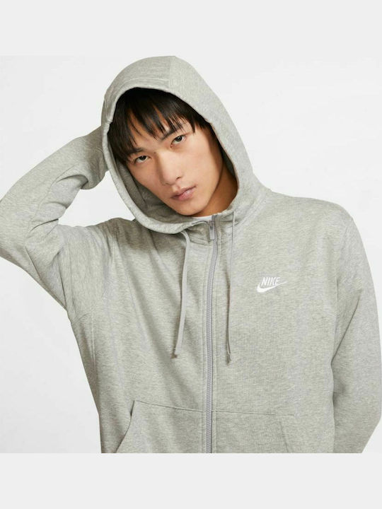 Club Hoodie Cardigan Gray