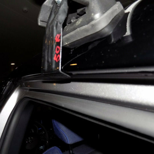 Menabo Metallic Car Roof Bars 130cm for Toyota C-HR 5D Set with Roof Rack Legs Black