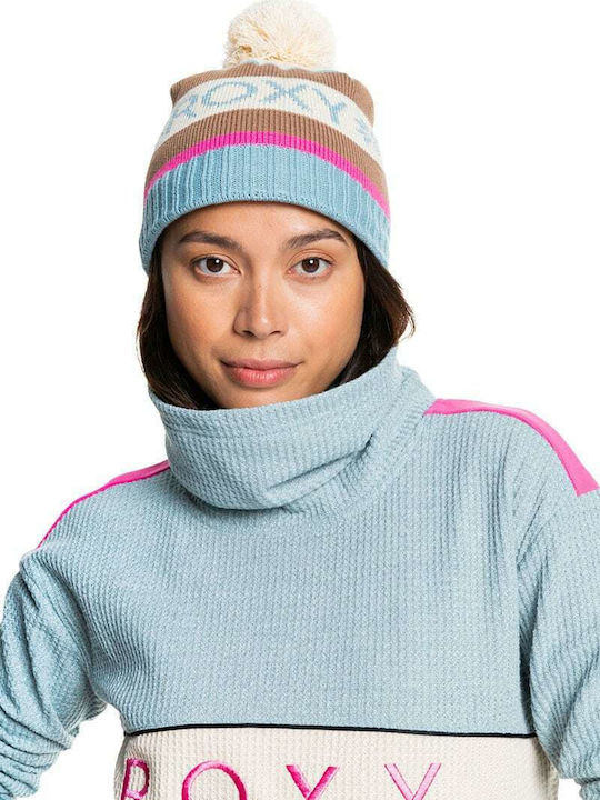 Maeley Γυναικείος Pom Pom Beanie Σκούφος σε Μπεζ χρώμα
