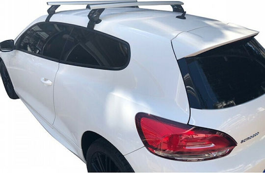 La Prealpina Car Roof Bars Aluminum 124cm for Volkswagen Scirocco 3D Set without Legs