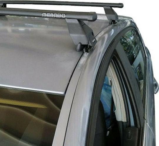 Menabo Метални Таванни Стелки FE1-3360-FIX005GS 112 см За Opel Corsa 3D 2006-2014 Комплект с Крака Черни