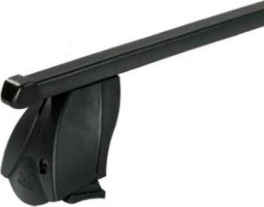K39 Car Roof Bars Metallic BSM130-K17 130cm for Nissan Qashqai 5D Set with Roof Rack Legs Black
