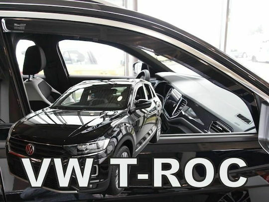 Heko Satz Windabweiser Vordere Dark Fime für Volkswagen T-Roc 5D 2018 2Stück