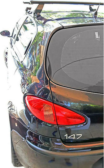 Menabo Car Roof Bars Metallic 112cm for Alfa Romeo Alfa 147 5D with Roof Rack Legs Black