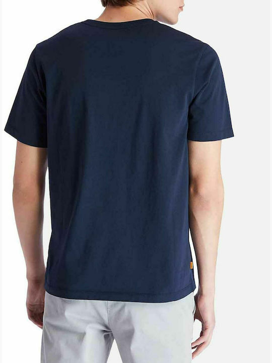 Timberland K-R Brand Tree T-shirt Bărbătesc cu Mânecă Scurtă Albastru marin