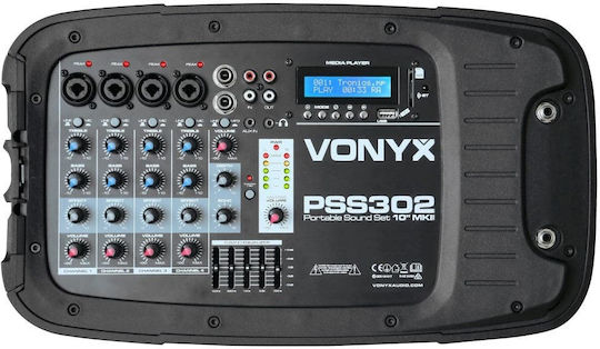Vonyx Boxă Karaoke Cu Microfon Cu Fir PSS302 170.118 Negru