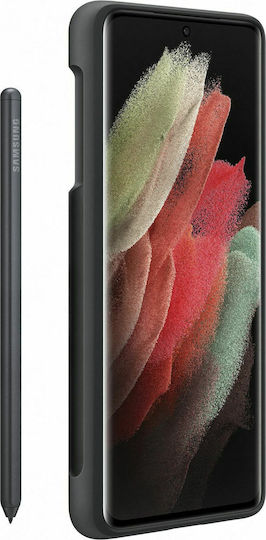 Samsung Silicone Cover & S Pen Μαύρο (Galaxy S21 Ultra 5G)