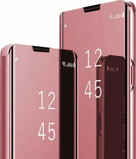 Hurtel Clear View Book Πλαστικό Ροζ Χρυσό (Redmi 9A / 9AT)