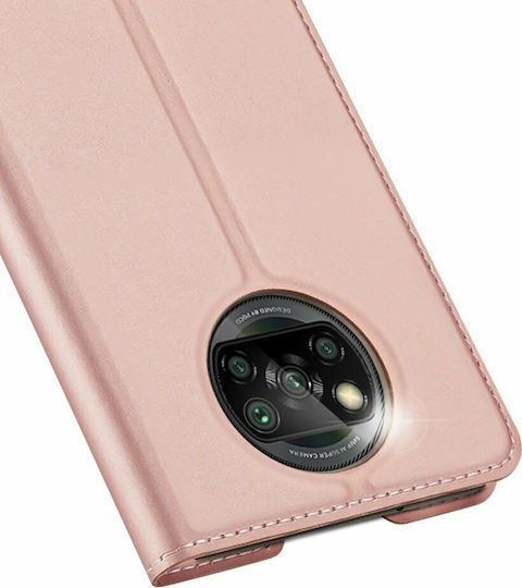 Dux Ducis Skin Pro Book Synthetic Leather Rose Gold (Poco X3 NFC / X3 Pro)