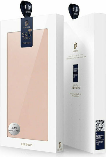 Dux Ducis Skin Pro Book Synthetic Leather Rose Gold (Poco X3 NFC / X3 Pro)