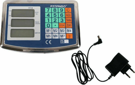 Arrango Arrango Electronic Platform Scale with Column with Weighing Capacity of 500kg and Division 200gr