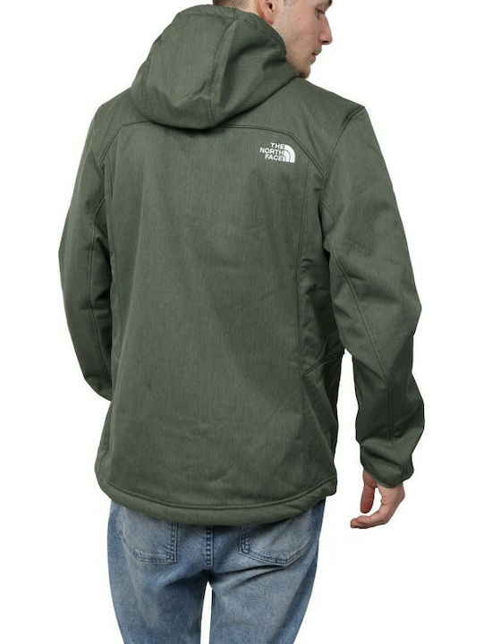 Quest Geacă pentru bărbați de iarnă Softshell Impermeabil și rezistent la vânt Kaki