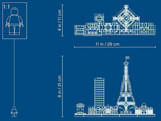 LEGO Architecture Paris for Ages 12+