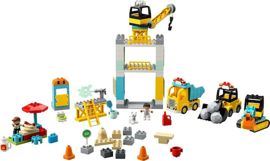 LEGO Duplo Кула Кран и Конструкция за 2+ Години 105 Бройки