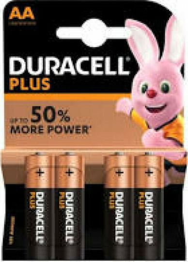 Duracell Plus Power Αλκαλικές Μπαταρίες AA 1.5V 4τμχ