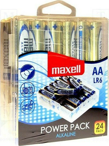 Maxell Алкални Батерии AA 1.5V 24бр 24P+T