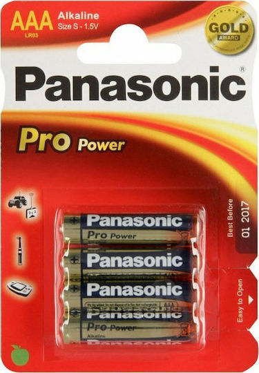 Panasonic Pro Power Алкални Батерии AAA 1.5V 4бр
