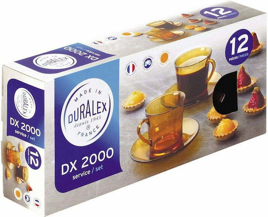 Duralex Lys Cană Sticlă Portocaliu 180ml 6buc