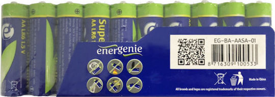Energenie Super Alkaline Batterien AA 1.5V 10Stück