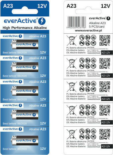 everActive High Performance Αλκαλικές Μπαταρίες A23 12V 5τμχ