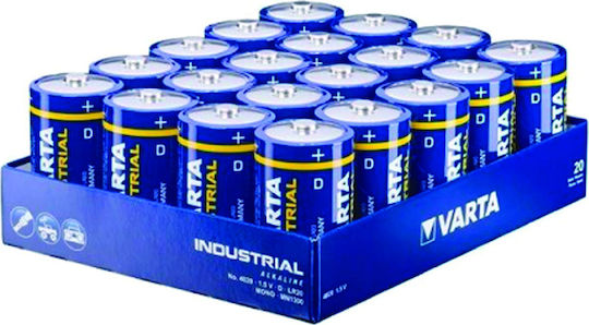 Varta Industrial Αλκαλικές Μπαταρίες D 1.5V 20τμχ