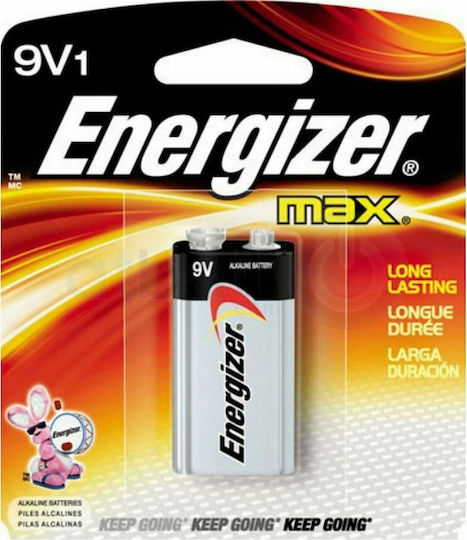 Energizer Max Αλκαλική Μπαταρία 9V 1τμχ