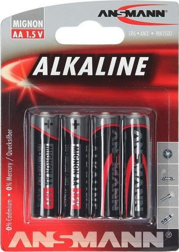 Ansmann Αλκαλικές Μπαταρίες AA 1.5V 4τμχ