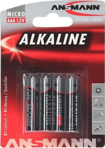 Ansmann Αλκαλικές Μπαταρίες AAA 1.5V 4τμχ