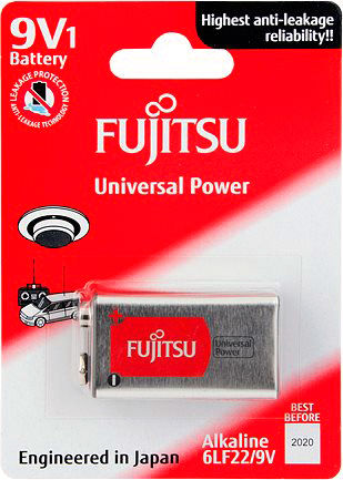 Fujitsu Alkaline Battery 9V 1pcs