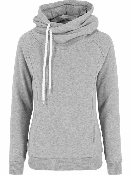Damen Sweatshirt Kapuzen Gray