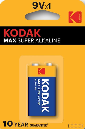 Kodak Max Алкална Батерия 9V 1бр 001398