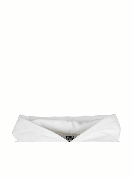 Cropped Women's Sweatshirt Hooded White