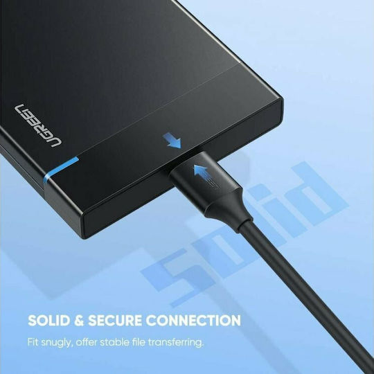 Ugreen USB 3.0 Cable USB-C male - micro USB-B Μαύρο 1m 20103
