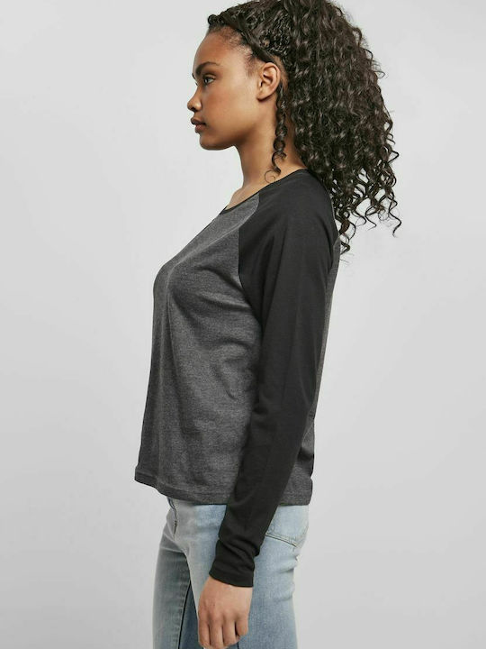 Women's Cotton Long Sleeve Grey Blouse