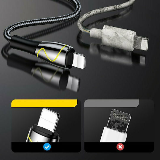 Joyroom S-1230K6 Плетена USB 2.0 Кабел USB-C мъжки - USB-A мъжки 10W Черен 1.2м
