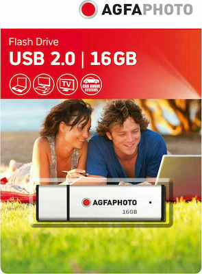 AgfaPhoto 16GB USB 2.0 Stick Ασημί