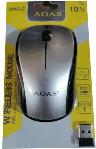 Aoas Aoas R-602 Ασύρματο Ποντίκι Ασημί