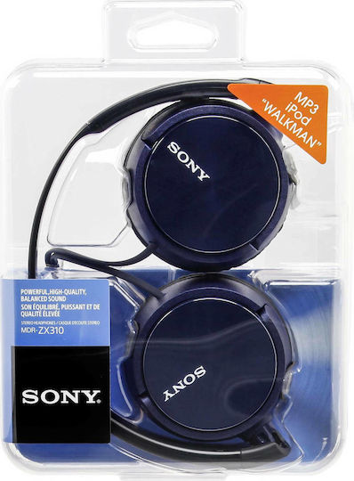 Sony MDR-ZX310 Wired On Ear Headphones Blue